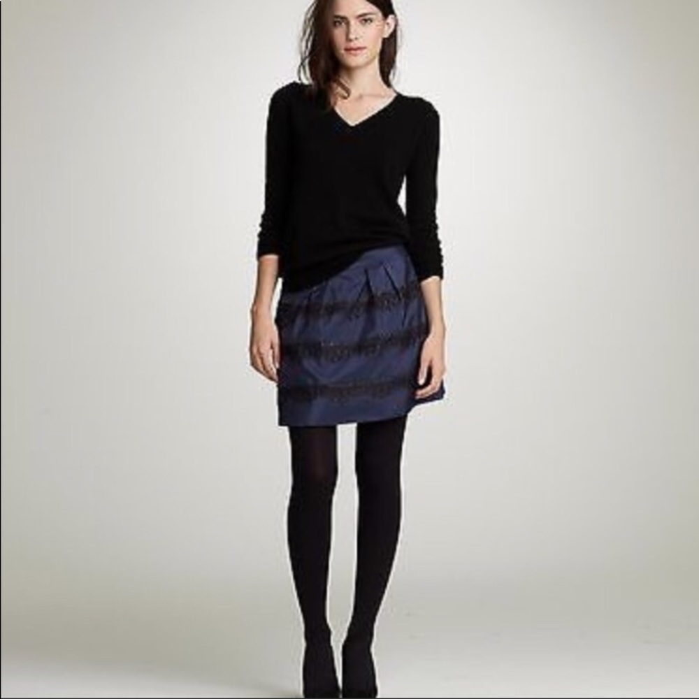 J. Crew silk and Tulle skirt